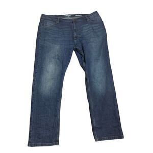 Wrangler Men's Size 40 x 32‎ Blue Dark Wash Athletic Fit Straight Leg Jeans